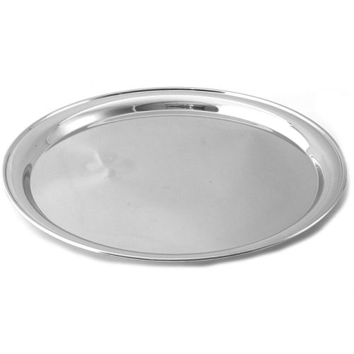 Steel King Stainless Steel Round Tray, 35cm