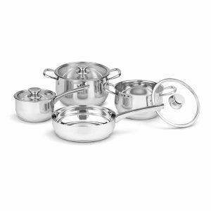 Master Chef Stainless Steel Cookware Set, 7pc