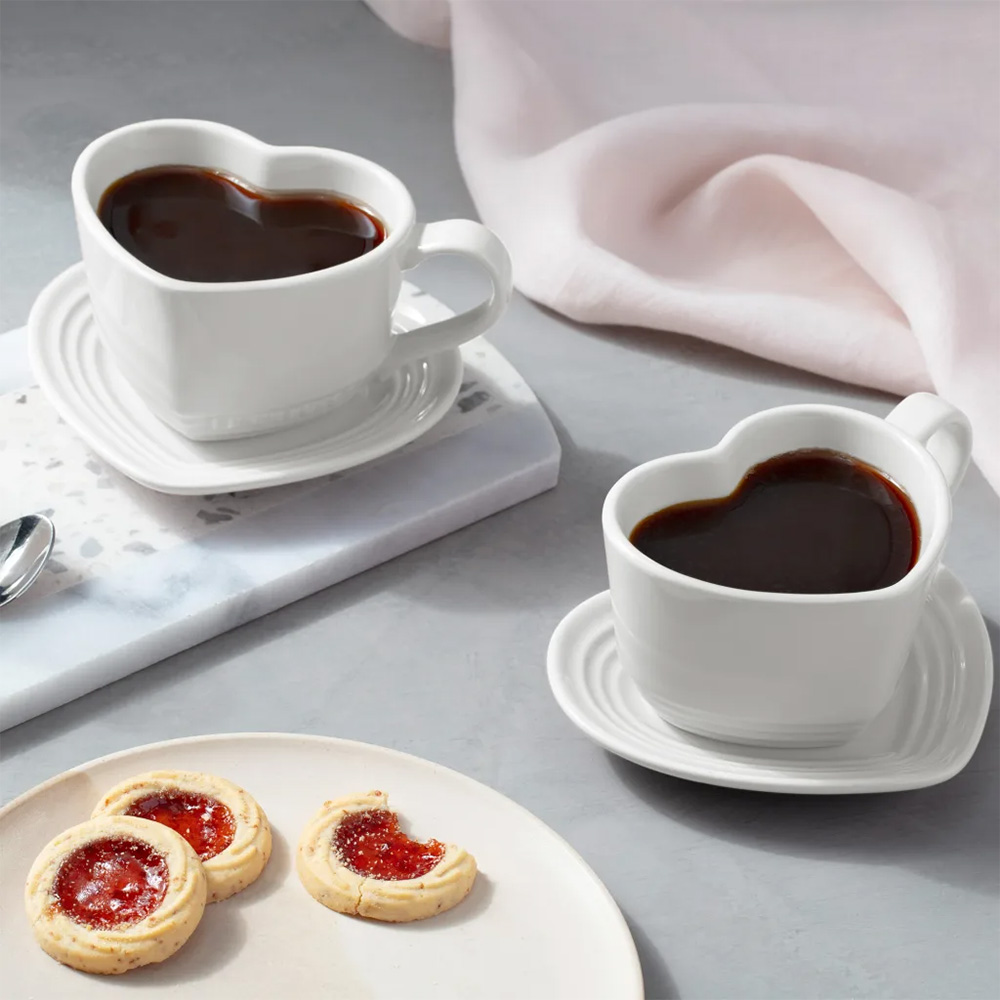 Heart Mug & Saucer, 220ml - Image 9
