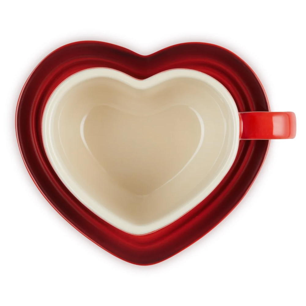 Heart Mug & Saucer, 220ml - Image 3