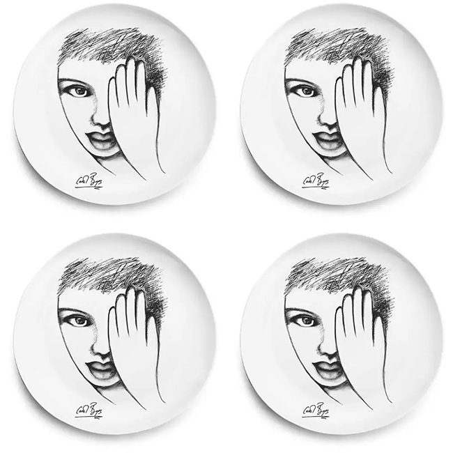 Sketchbook Dinner Plates, Set Of 4 - Image 3