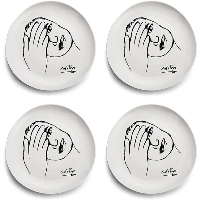 Sketchbook Dinner Plates, Set Of 4 - Image 5