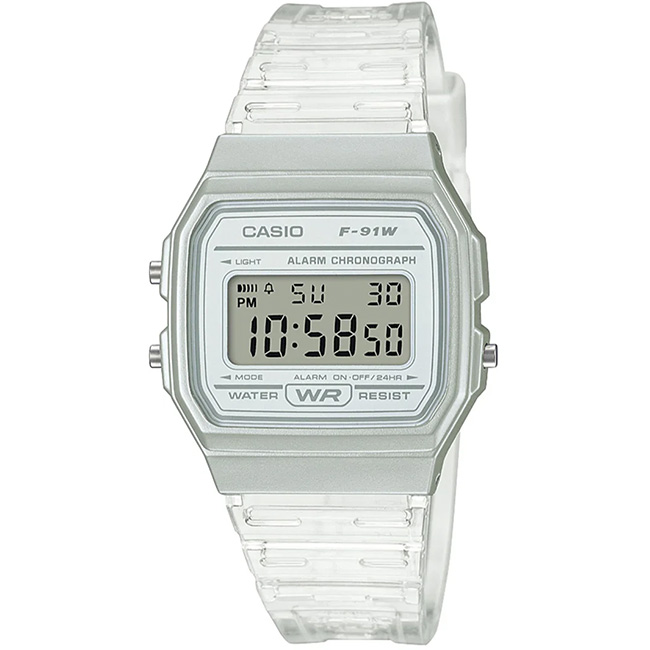 Retro Translucent Digital Wrist Watch, F-91WS - Image 5