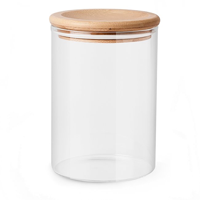 Glass Canister with Bamboo Lid - Binuns