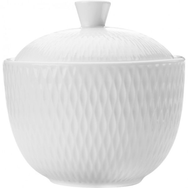 White Basics Diamonds Sugar Bowl