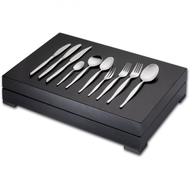 Slimline Canteen Cutlery Set With Steak Knives & Cake Forks, 112pc - Binuns