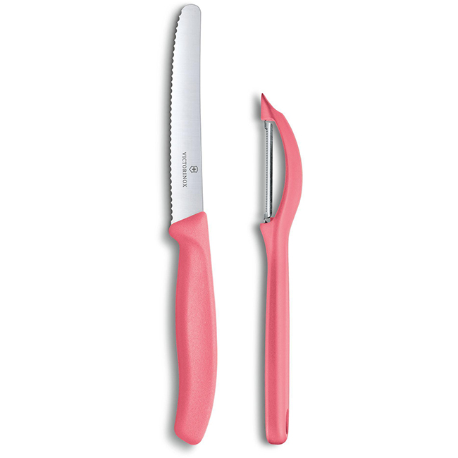 Swiss Classic Trend Colours Paring Knife and Universal Peeler Set - Image 4