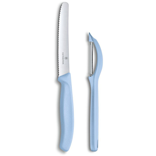 Swiss Classic Trend Colours Paring Knife and Universal Peeler Set - Image 2