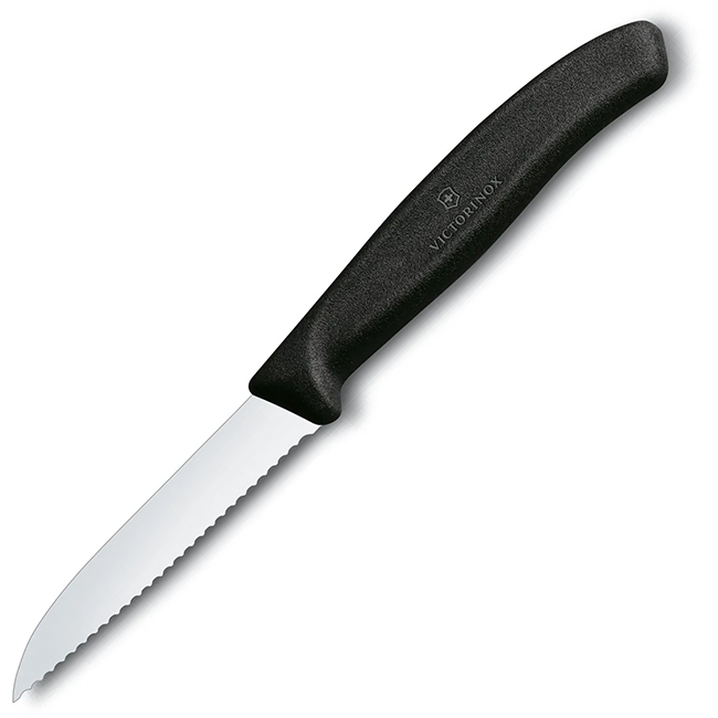 Swiss Classic Serrated Pointed Paring Knife, 8cm - Image 2