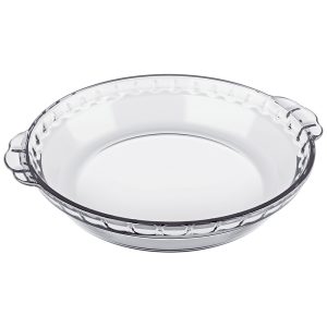 Fluted Glass Pie Dish, 28cm