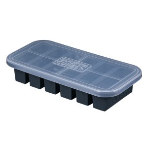 Half Cup Silicone Food Storage Tray with Lid