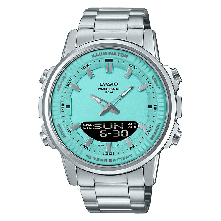 Standard Men's 50m World Time AnaDigi Wrist Watch, AMW-880D - Image 4