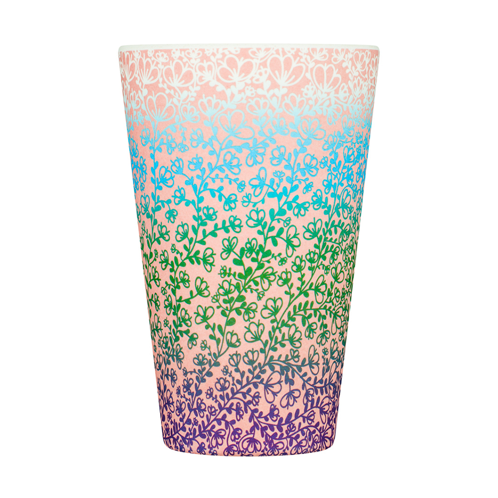 Patterns Natural Fibre Reusable Coffee Cup, 400ml - Image 7