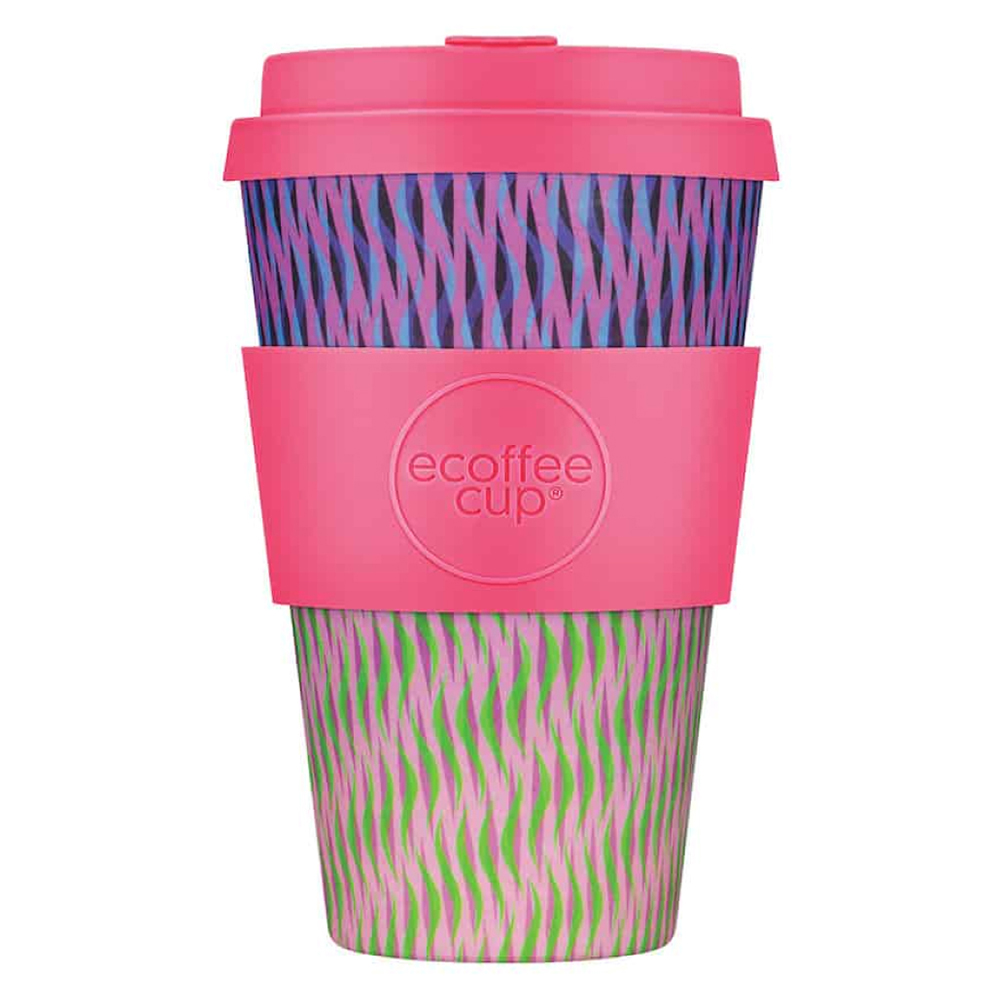 Patterns Natural Fibre Reusable Coffee Cup, 400ml - Image 10
