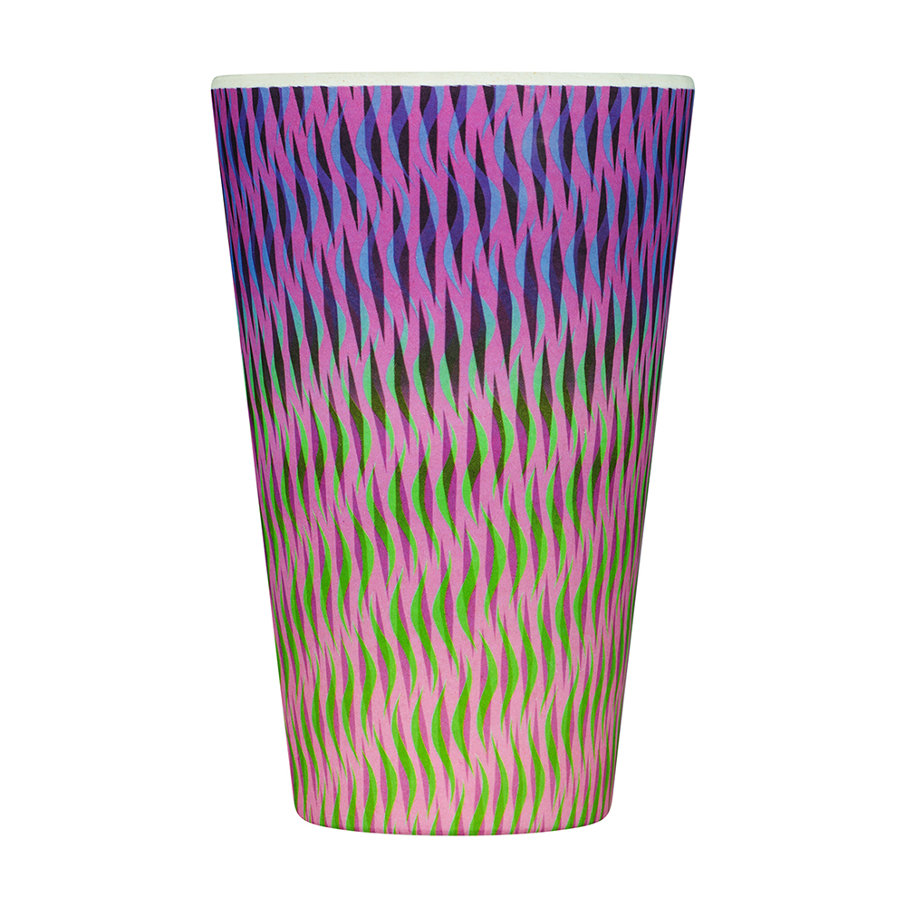 Patterns Natural Fibre Reusable Coffee Cup, 400ml - Image 11