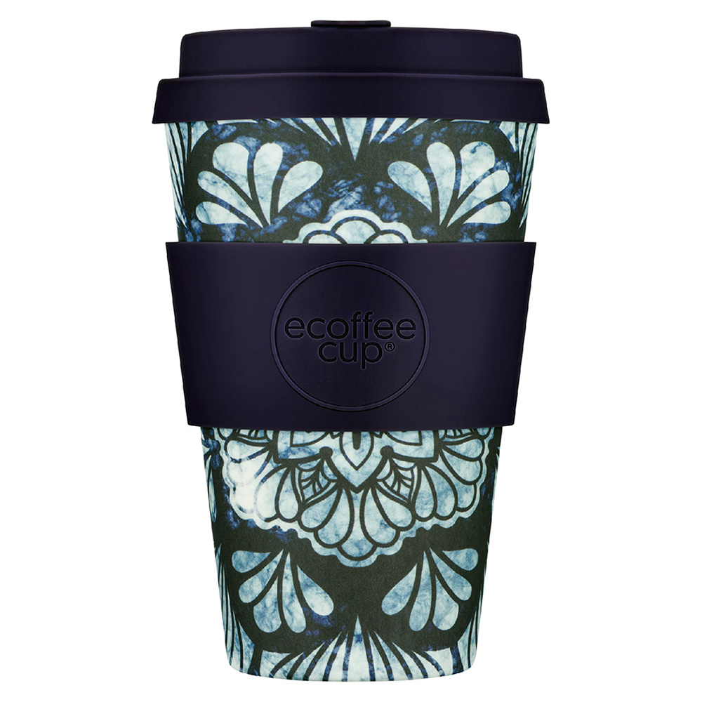 Patterns Natural Fibre Reusable Coffee Cup, 400ml - Image 14