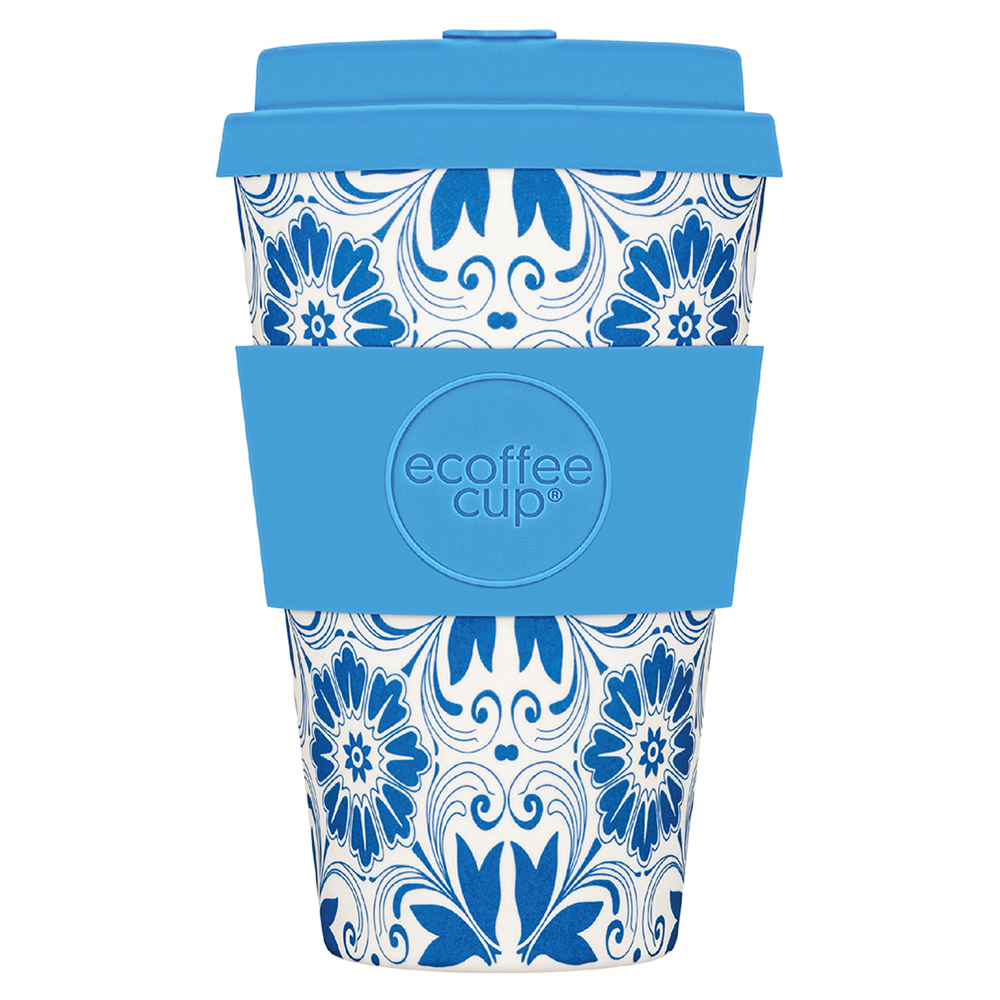 Patterns Natural Fibre Reusable Coffee Cup, 400ml - Image 16
