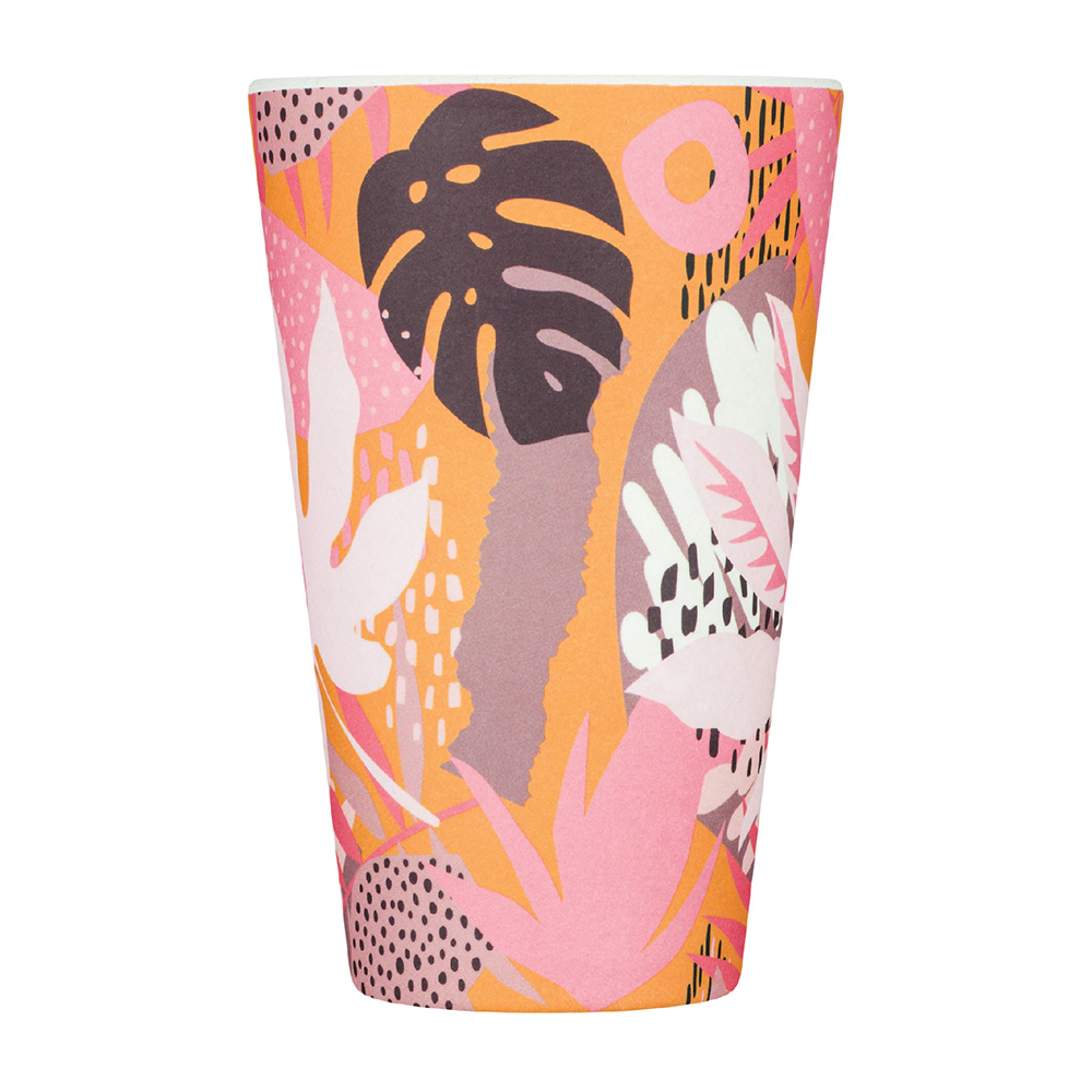 Patterns Natural Fibre Reusable Coffee Cup, 400ml - Image 19