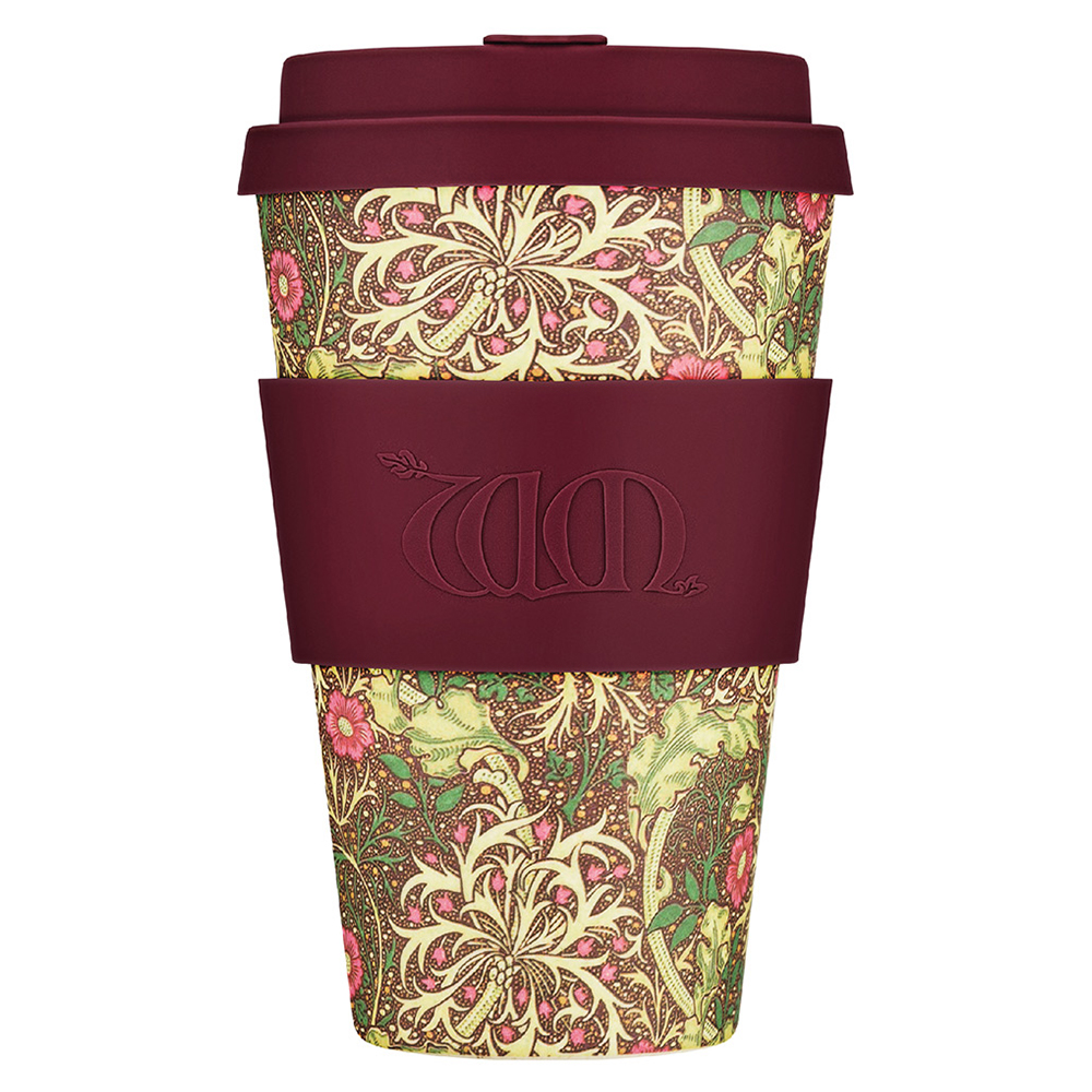 William Morris Natural Fibre Reusable Coffee Cup, 400ml