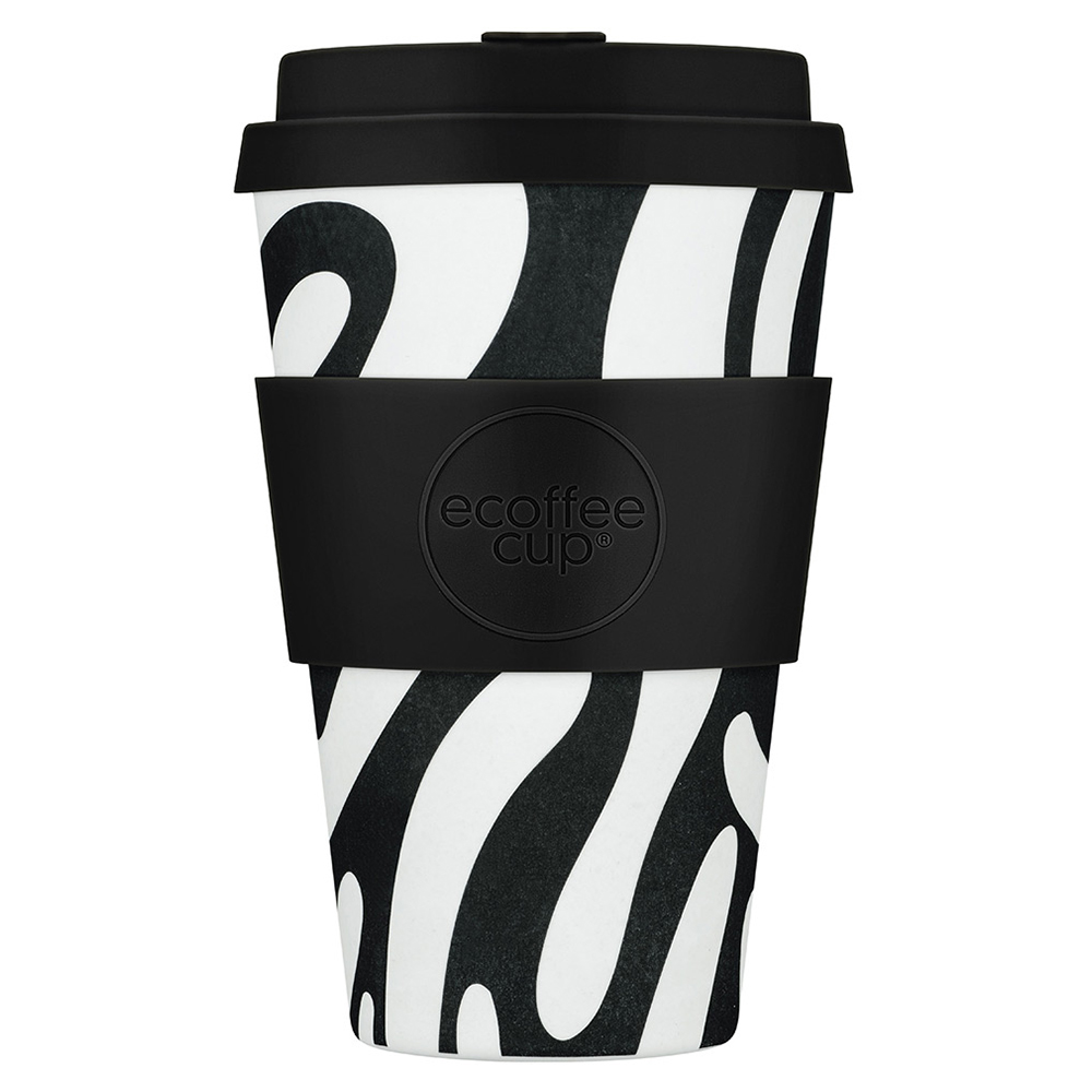 Patterns Natural Fibre Reusable Coffee Cup, 400ml - Image 20