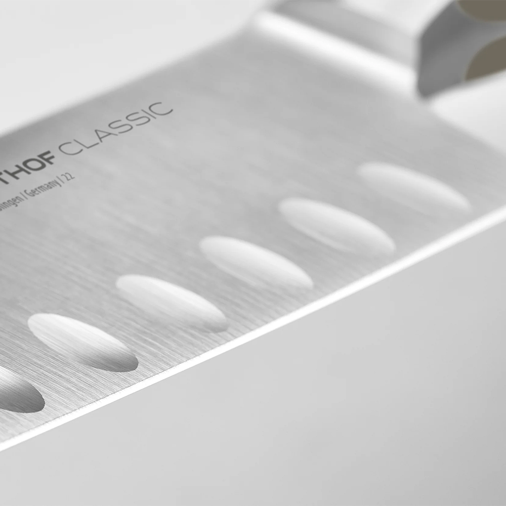 Classic White Hollow Edge Santoku Knife, 17cm - Image 2