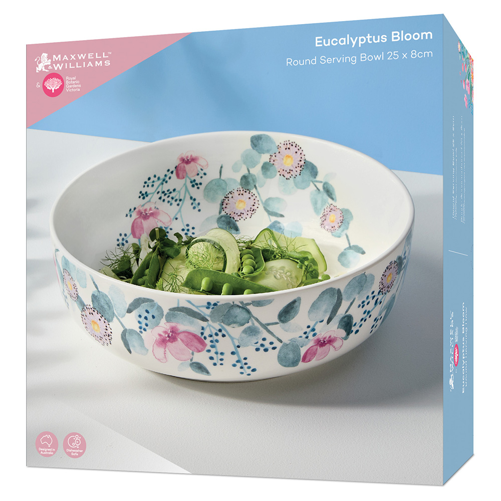 Botanic Gardens Eucalyptus Bloom Serving Bowl, 30cm - Image 5