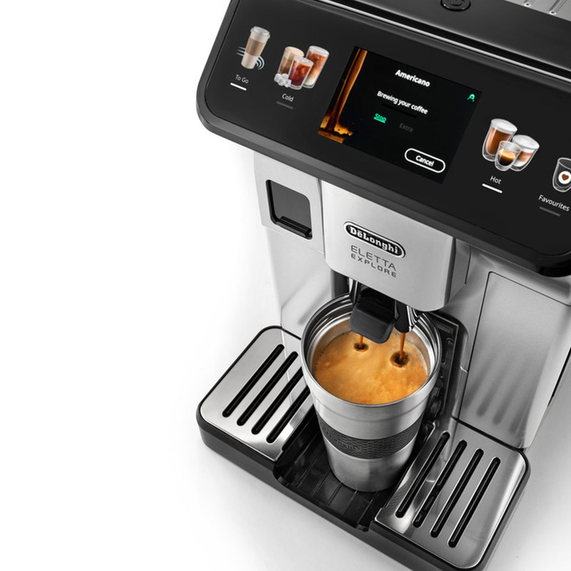 Eletta Explore Hot & Cold Bean-to-Cup Coffee Machine, ECAM450.65S - Image 4