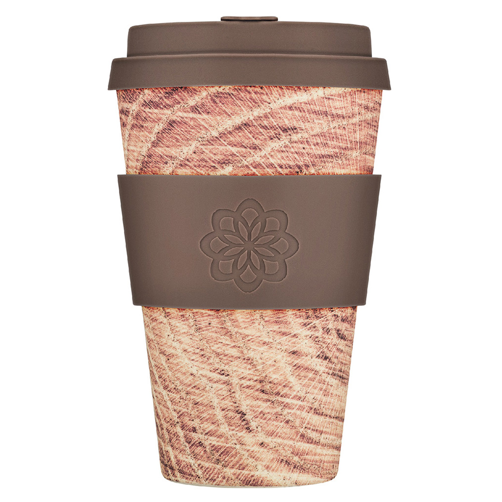 Patterns Natural Fibre Reusable Coffee Cup, 400ml - Image 22