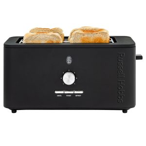 Nexus Black Stainless Steel 4 Slice Toaster