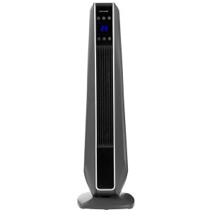 Grey Ceramic Tower Heater With Remote Control