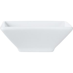 White Basics Square Footed Sauce Dish, 7.5cm