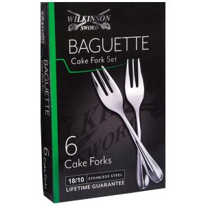 Baguette Cake Forks, Set Of 6
