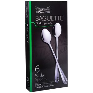 Baguette Soda Spoons, Set Of 6