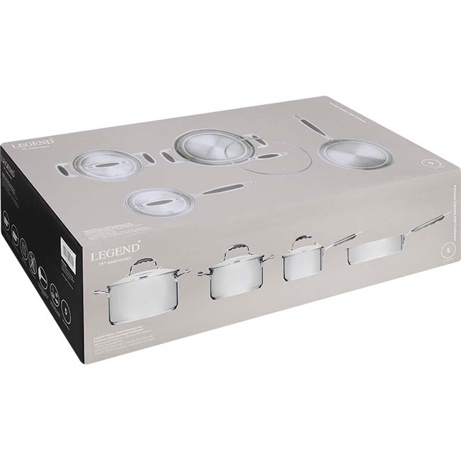 Classic Chef Stainless Steel Cookware Set, 7pc - Image 2