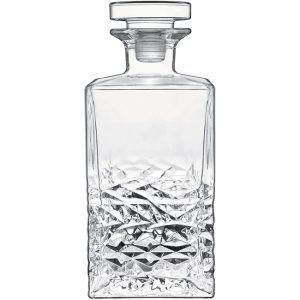 Mixology Textures Decanter With Hermetic Glass Stopper, 750ml