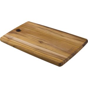 Solid Teak Rectangular Cutting & Serving Board, 34cm