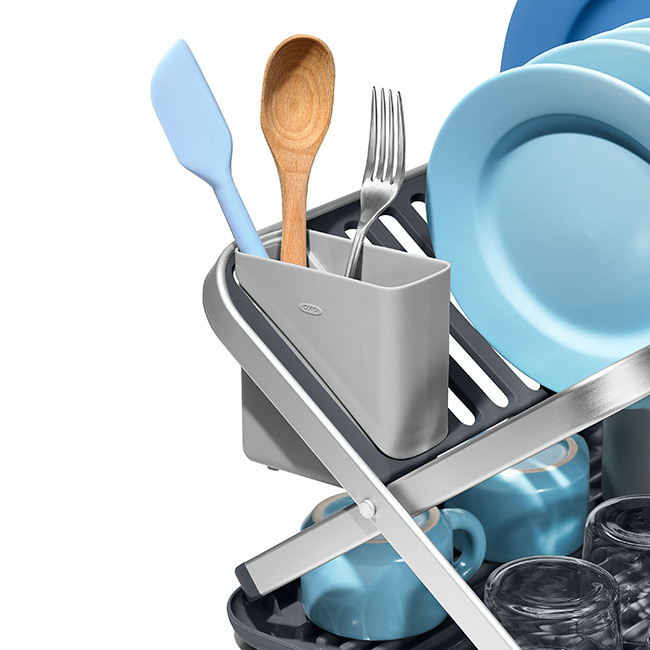 Good Grips Aluminum Fold-Flat Dish Rack - Image 5