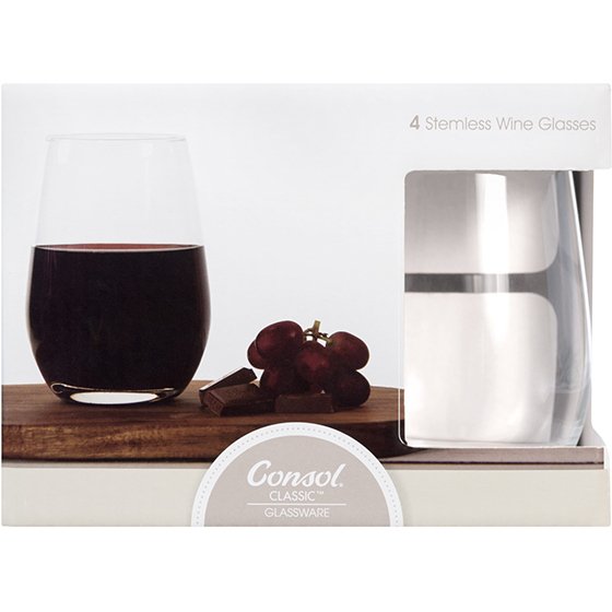 Bordeaux Set Of 4 Stemless Wine Glasses, 480ml - Image 2