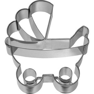 Stainless Steel Baby Pram Cookie Cutter, 7.5cm