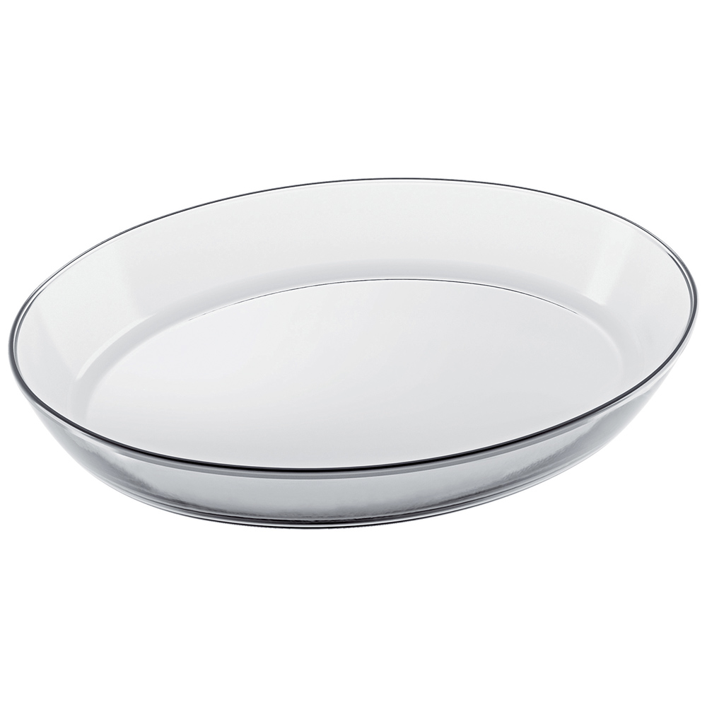 Glass Oval Roasting Dish, 4L