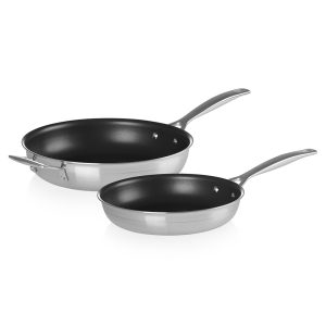 3 Ply Stainless Steel 2 Piece Non-Stick Frying Pan Set