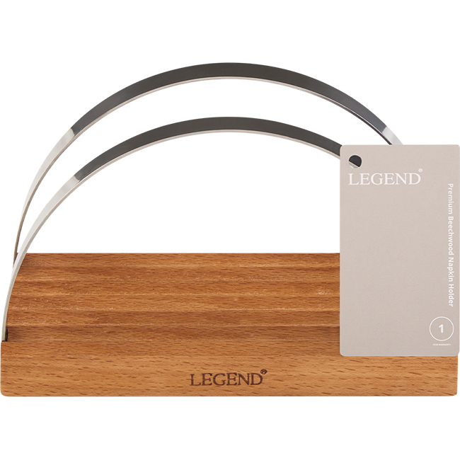 Premium Beechwood Napkin Holder - Image 3