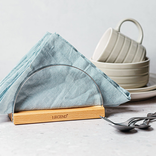 Premium Beechwood Napkin Holder - Image 2