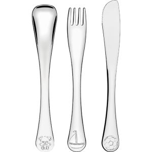 Le Petit Children's Cutlery Set For Boys, 3pc
