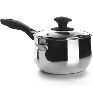 Stainless Steel Double Boiler With Lid, 16cm