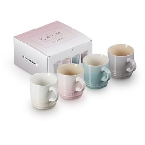 Calm Collection Cappuccino Mugs, Set of 4