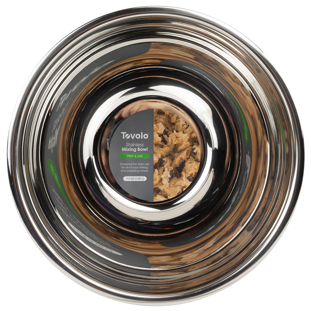 Deep Stainless Steel Mixing Bowl - Image 6
