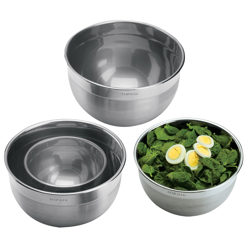 Deep Stainless Steel Mixing Bowl - Image 5