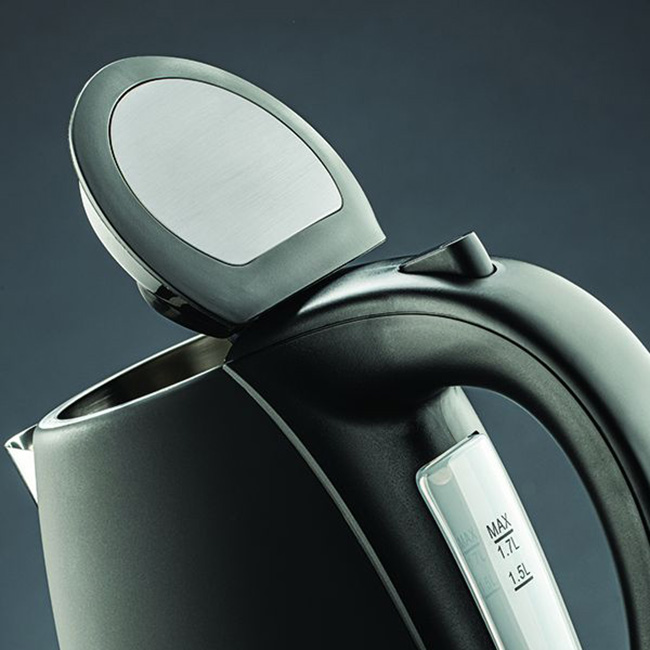 Matte Black Stainless Steel Cordless Kettle, 1.7L - Image 2