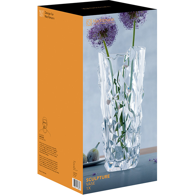 Sculpture Lead-Free Crystal Vase, 33cm - Image 3